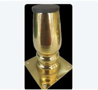 Gold round sofa leg